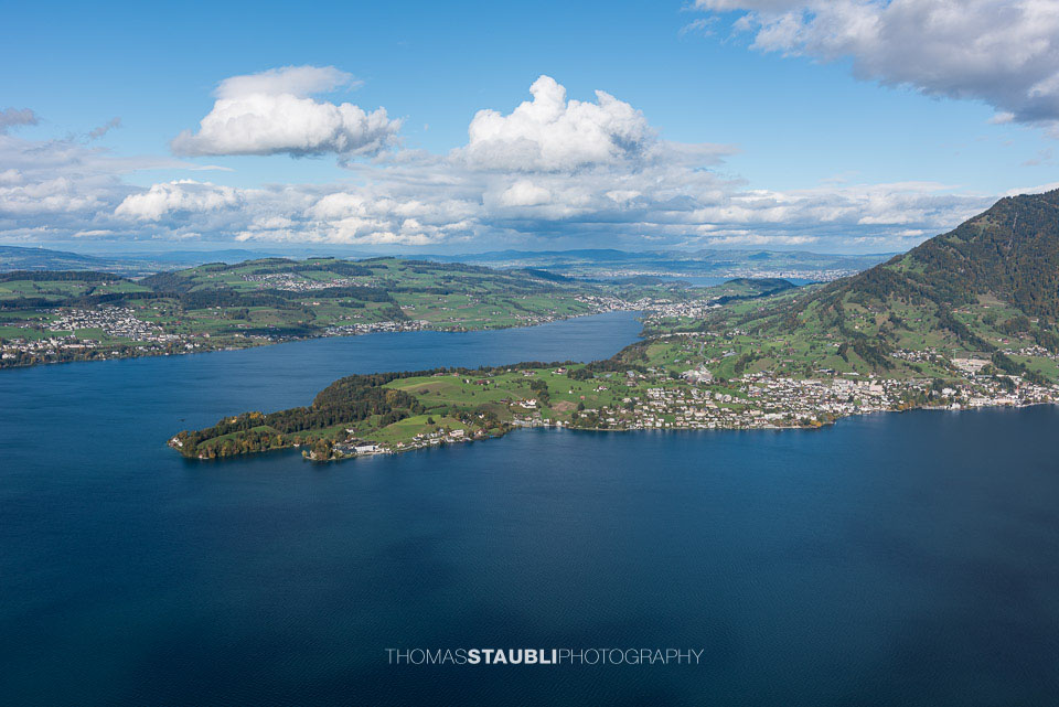 Felsenweg Bürgenstock mit Blick auf Weggis am Vierwaldstättersee