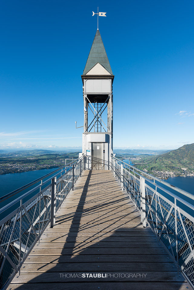 der Hammetschwand Lift auf dem Bürgenstock