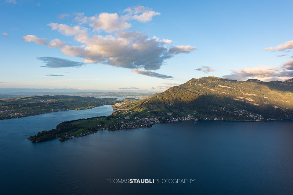 Aussicht vom Bürgenstock Richtung Weggis und Rigi