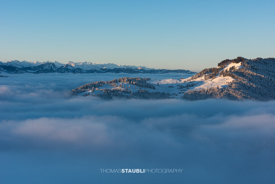 Nebelmeer über dem Toggenburg