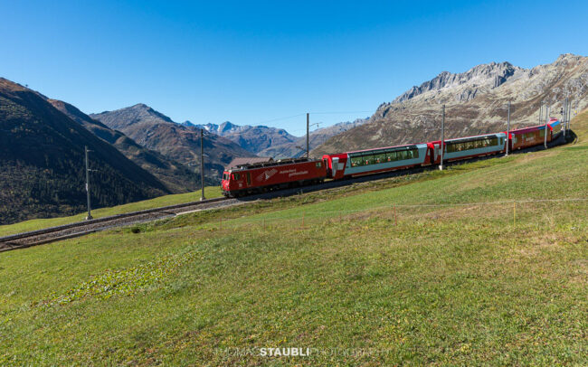 Matterhorn Gotthard Bahn am Oberalppass