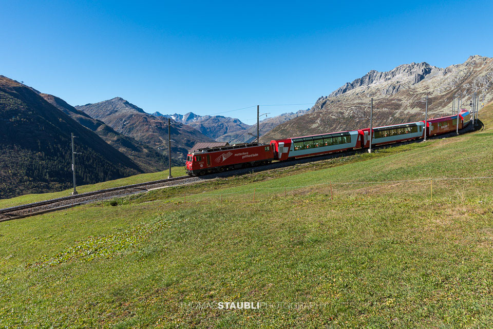 Matterhorn Gotthard Bahn am Oberalppass