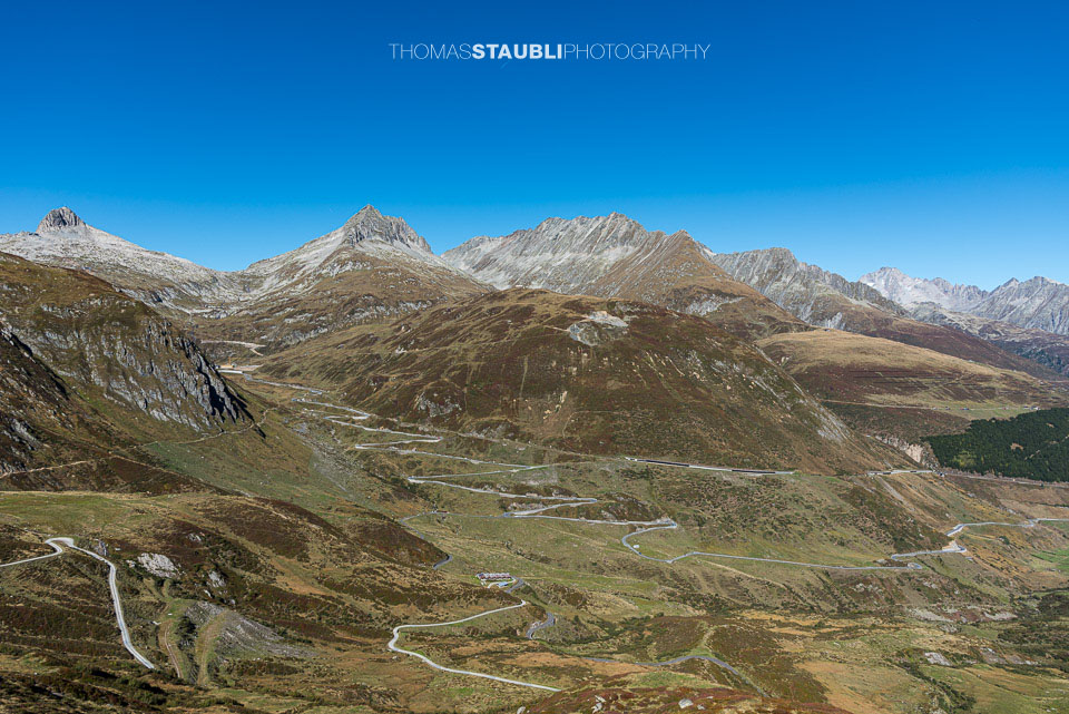 Oberalppass auf der Bündner Seite, im Hintergrund Schneehüenerstock, Piz Tiarms, Crispalt u.a.