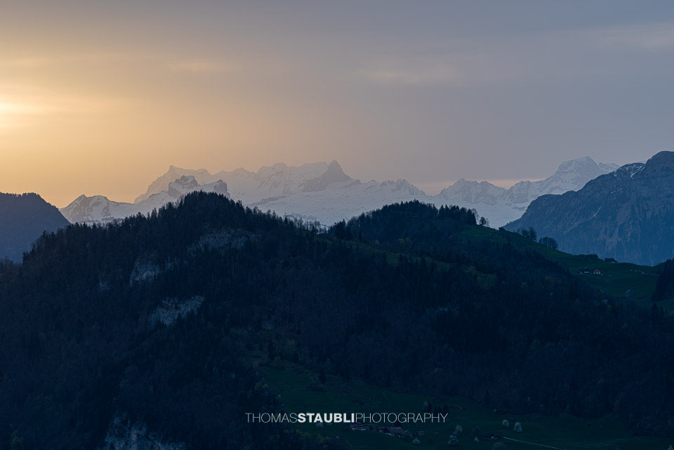 der Glärnisch im diffusem Morgenlicht