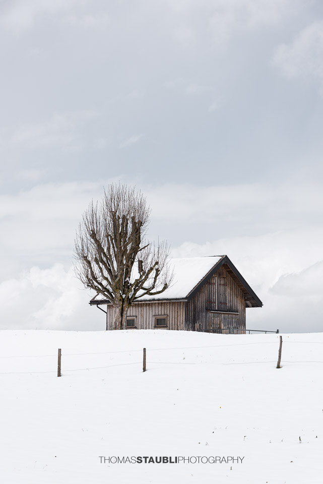 Aprilschnee im Appenzellerland