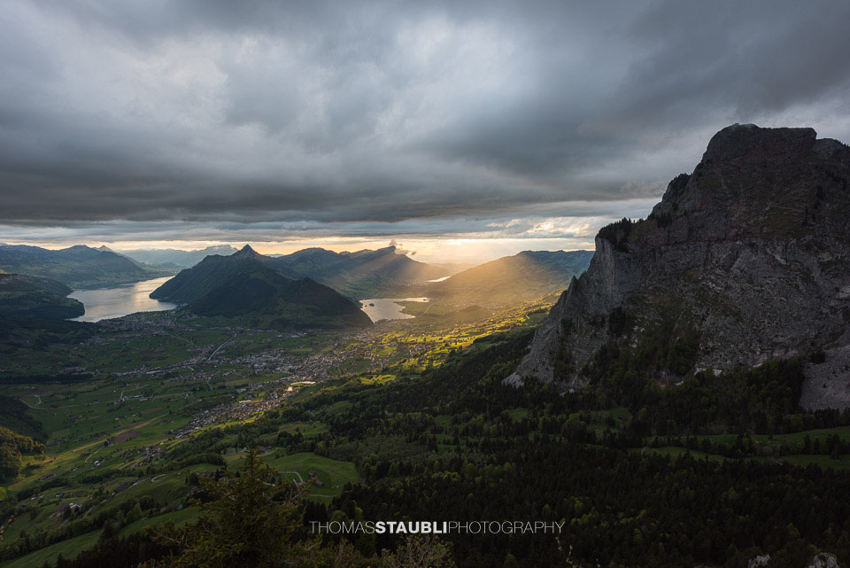 Blick Richtung Schwyz und Seewen am Lauerzersee