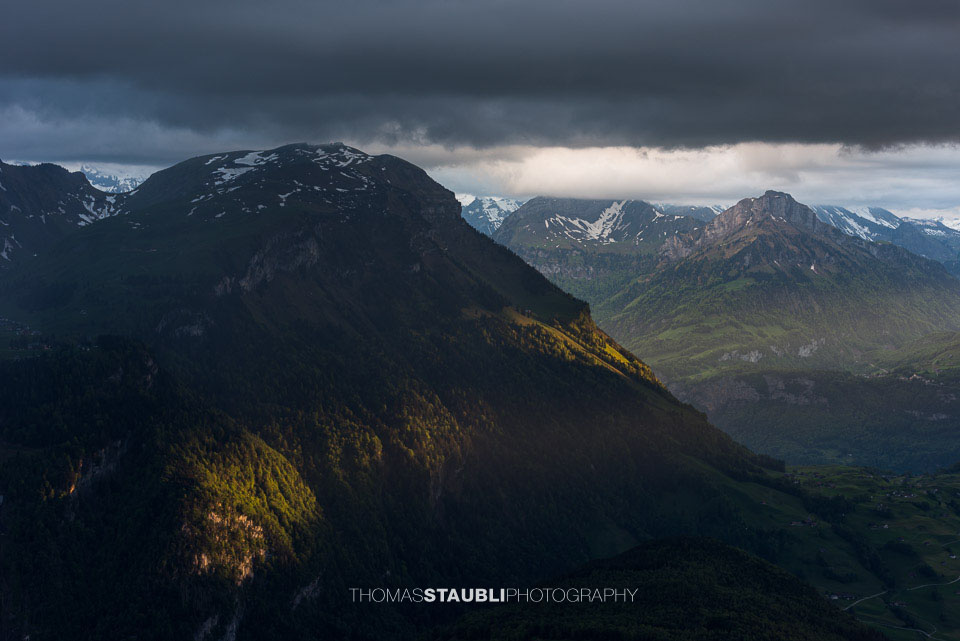 Gewitterwolken über dem Kanton Schwyz