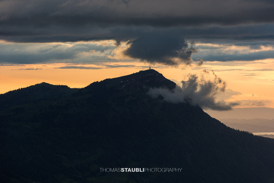 die Rigi im Abendlicht