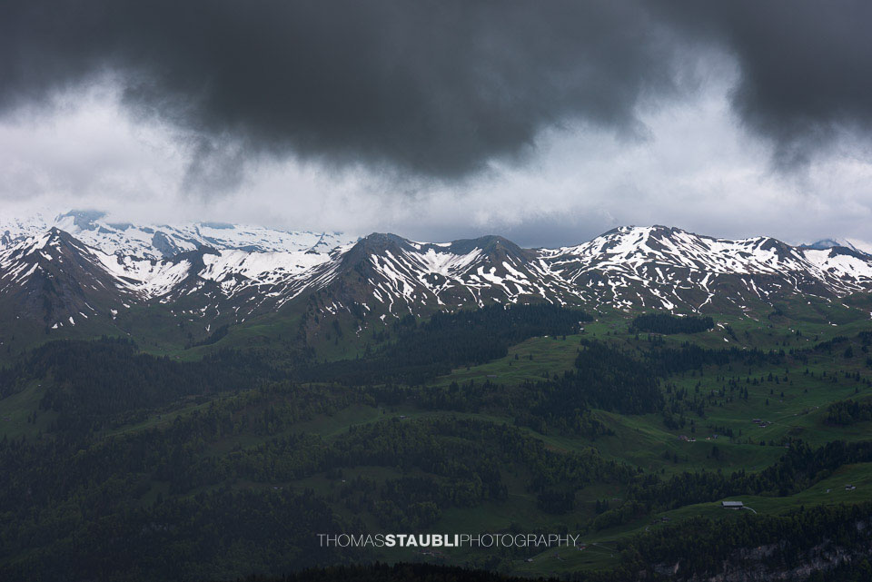 Gewitterwolken über der Zentralschweiz