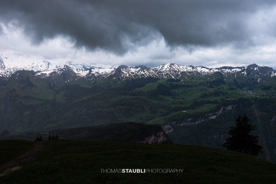Gewitterwolken über der Zentralschweiz