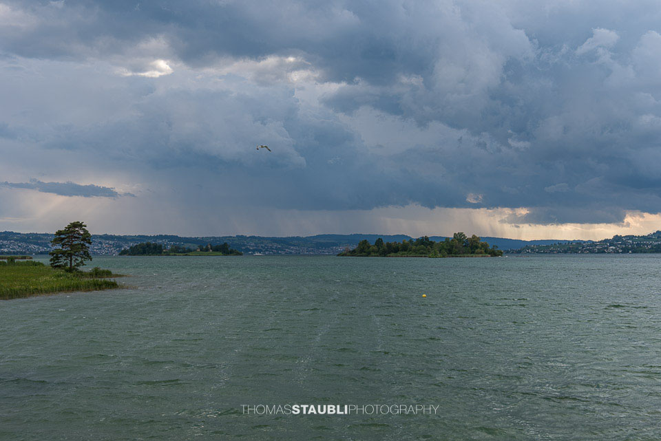 Gewitterstimmung über dem Zürichsee