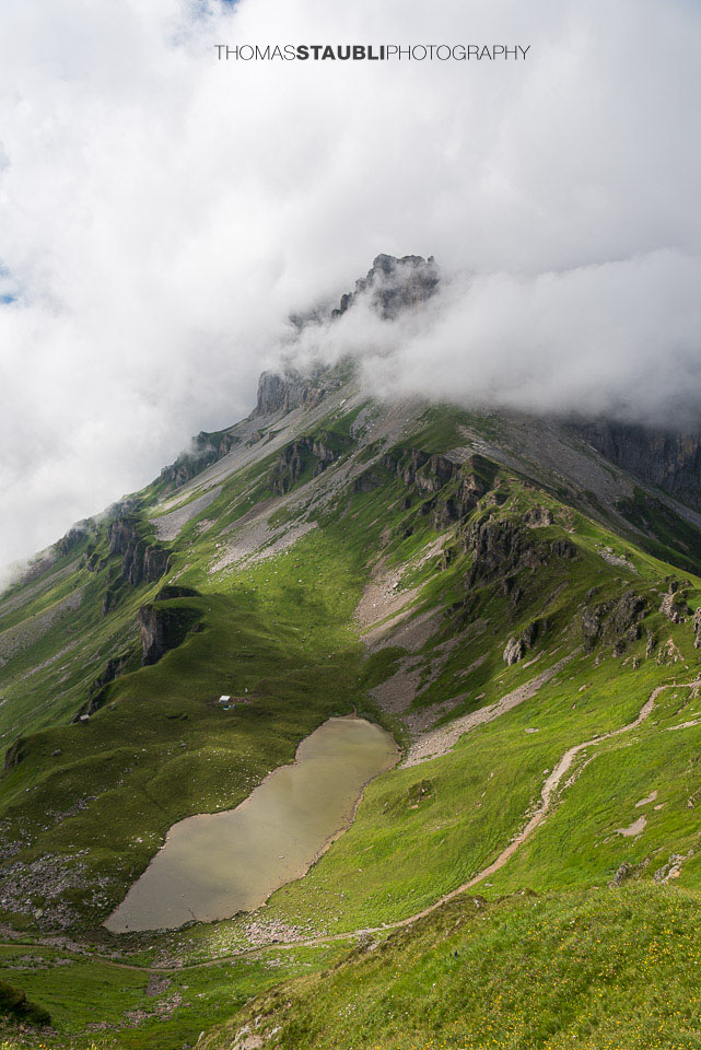 Ruosalpersee unterhalb dem Ruosalper Chulm