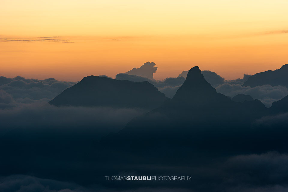 Morgenrot über den Unterwaldner Voralpen