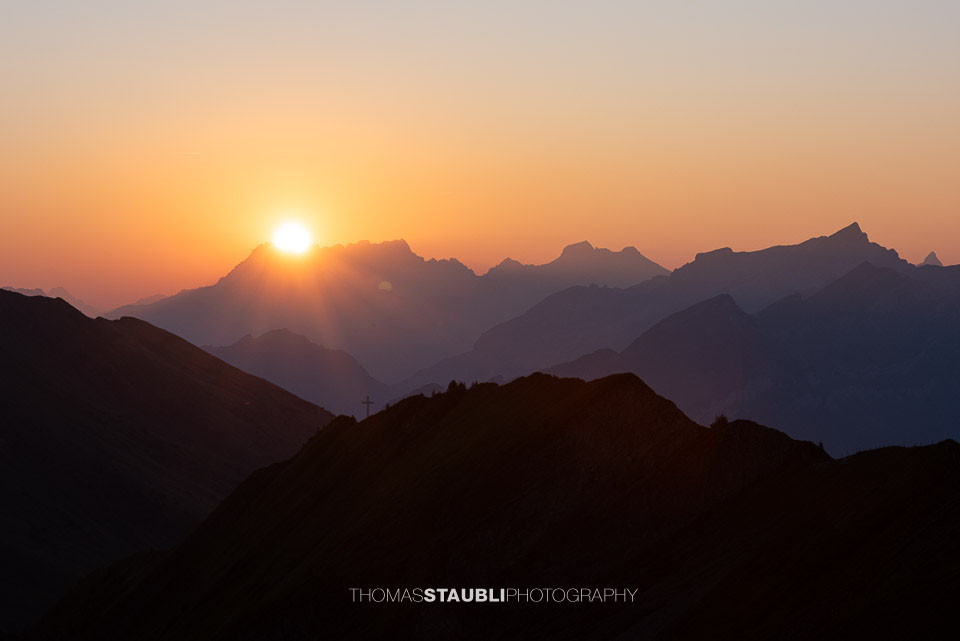 Sonnenaufgang über dem Glärnisch