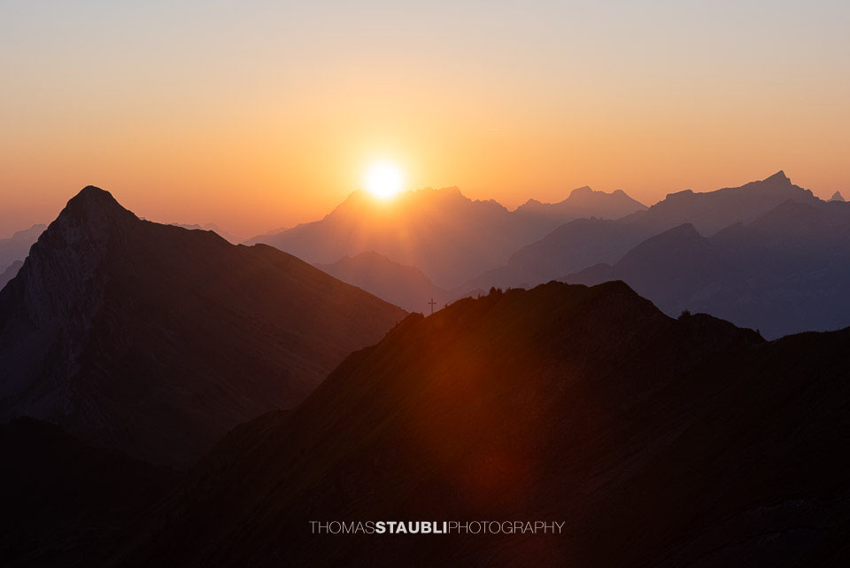 Sonnenaufgang über dem Glärnisch