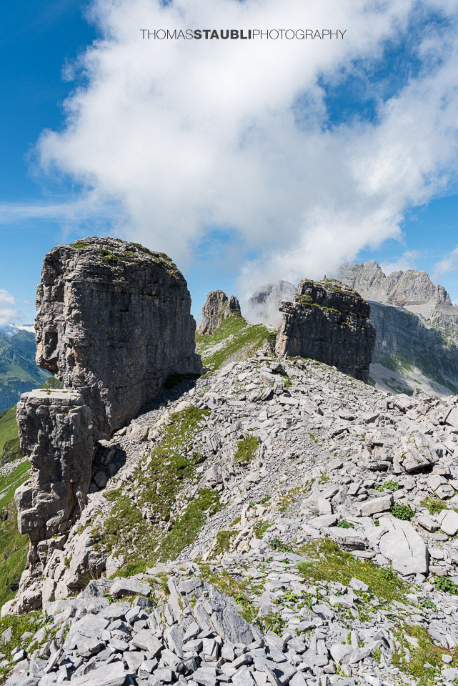 Felsformationen auf dem Balmer Grätli