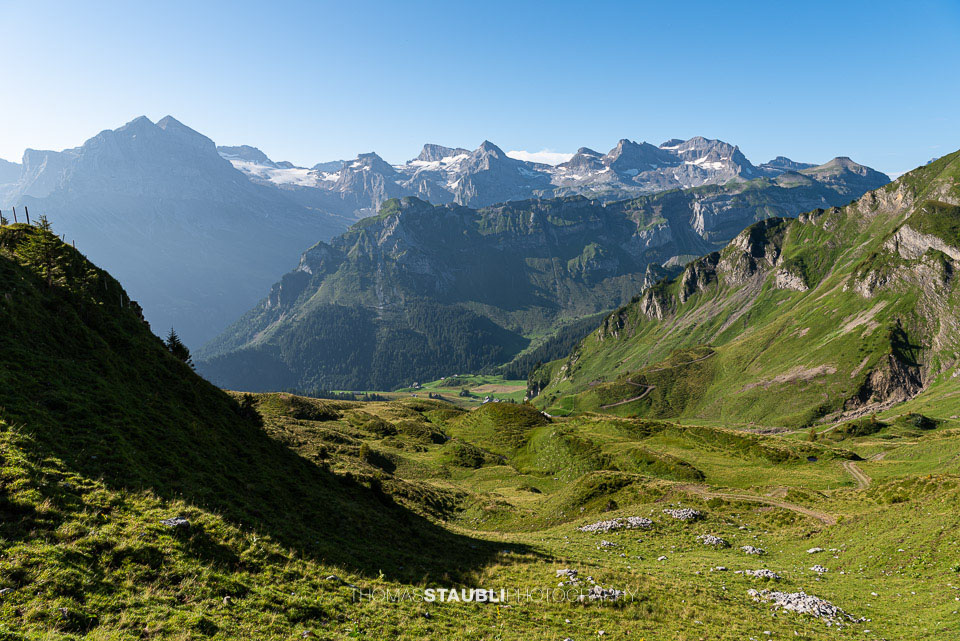 Blick zu den Urner Alpen