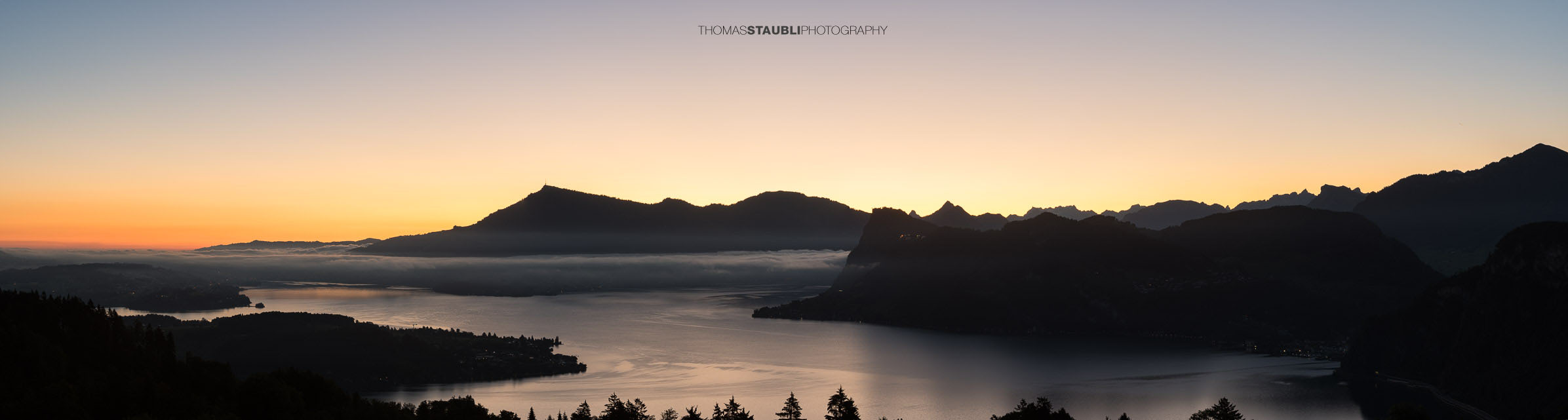 Morgenrot über der Zentralschweiz