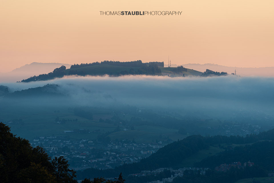 Rooterberg knapp über dem Nebelmeer