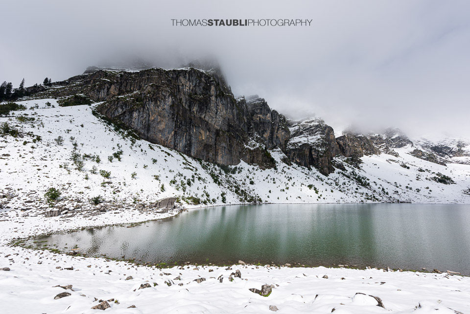 erster Schnee im September 2024 am Oberblegisee