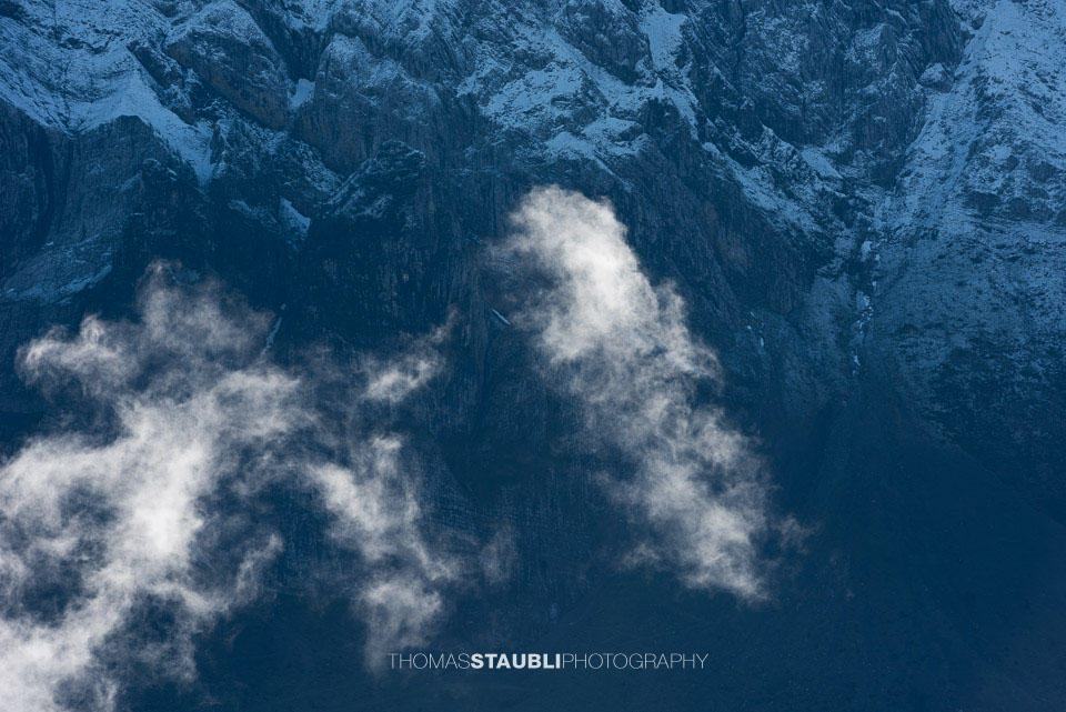 Wolkenschwaden am Säntismassiv