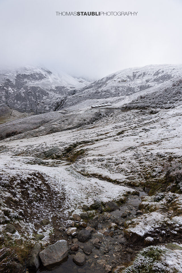Schneegrenze im Val Maighels