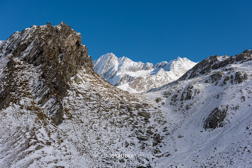 Wintereinbruch im Val Maighels