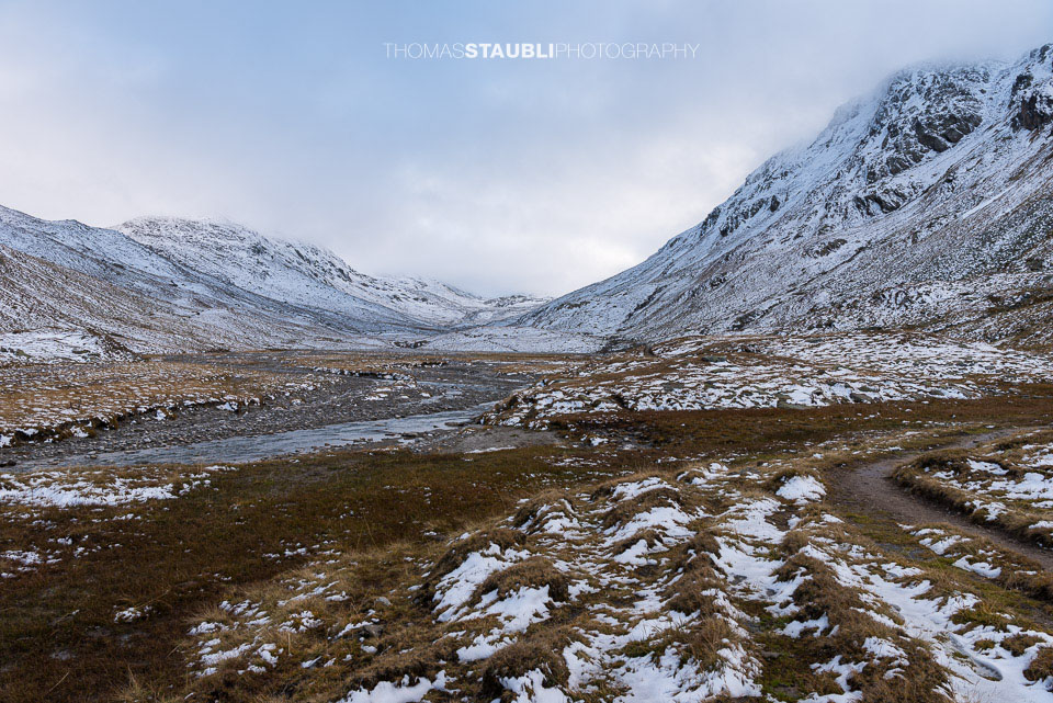 Abenddämmerung über dem Maighelstal