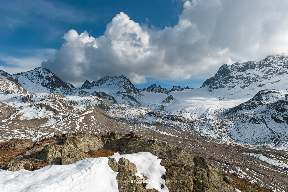 Wolken über dem Porchabellagletscher