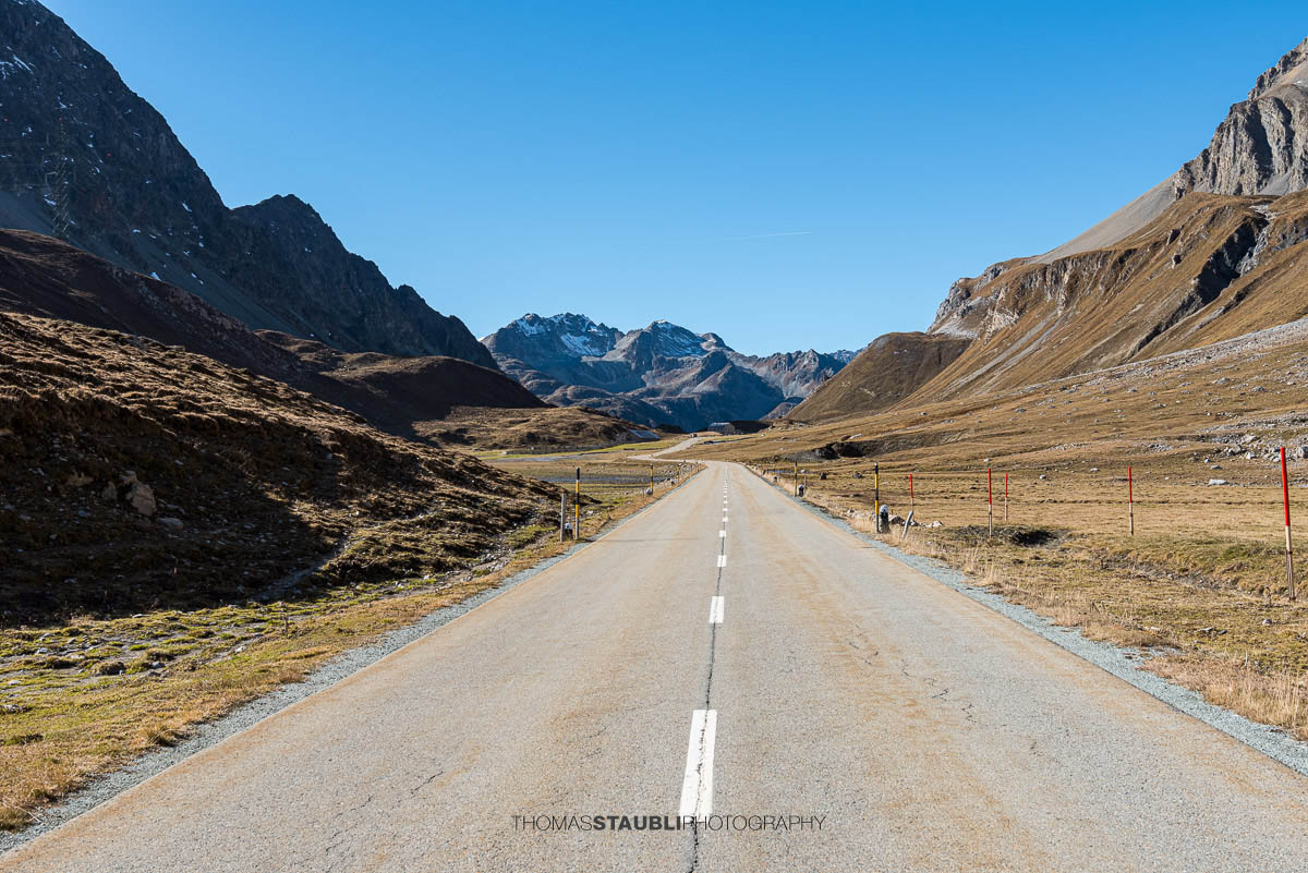 Albulapassstrasse Richtung Preda