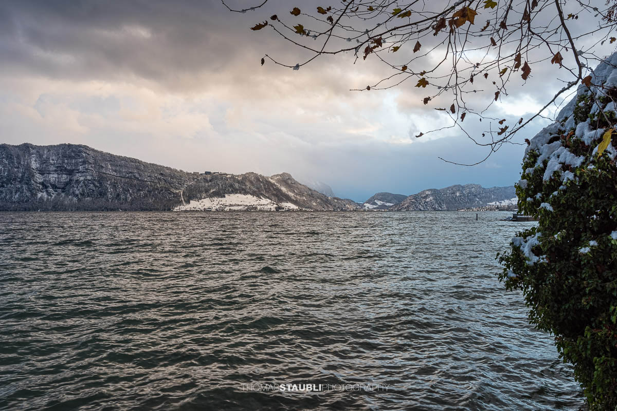 Winterstimmung am Seeacherplatz Meggen