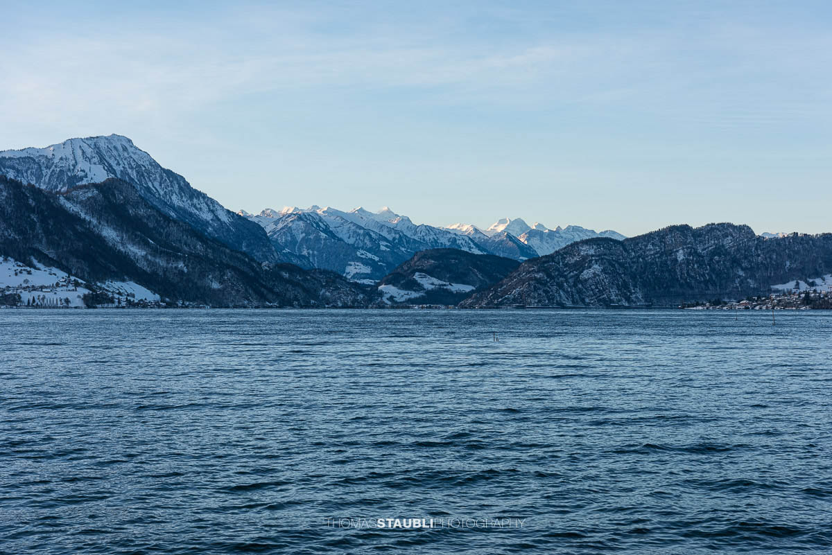 winterliche Stimmung am Vierwaldstättersee