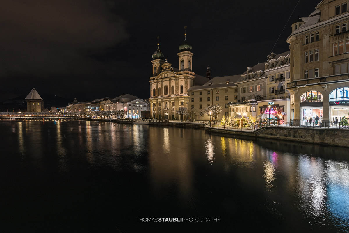 Winternacht in Luzern
