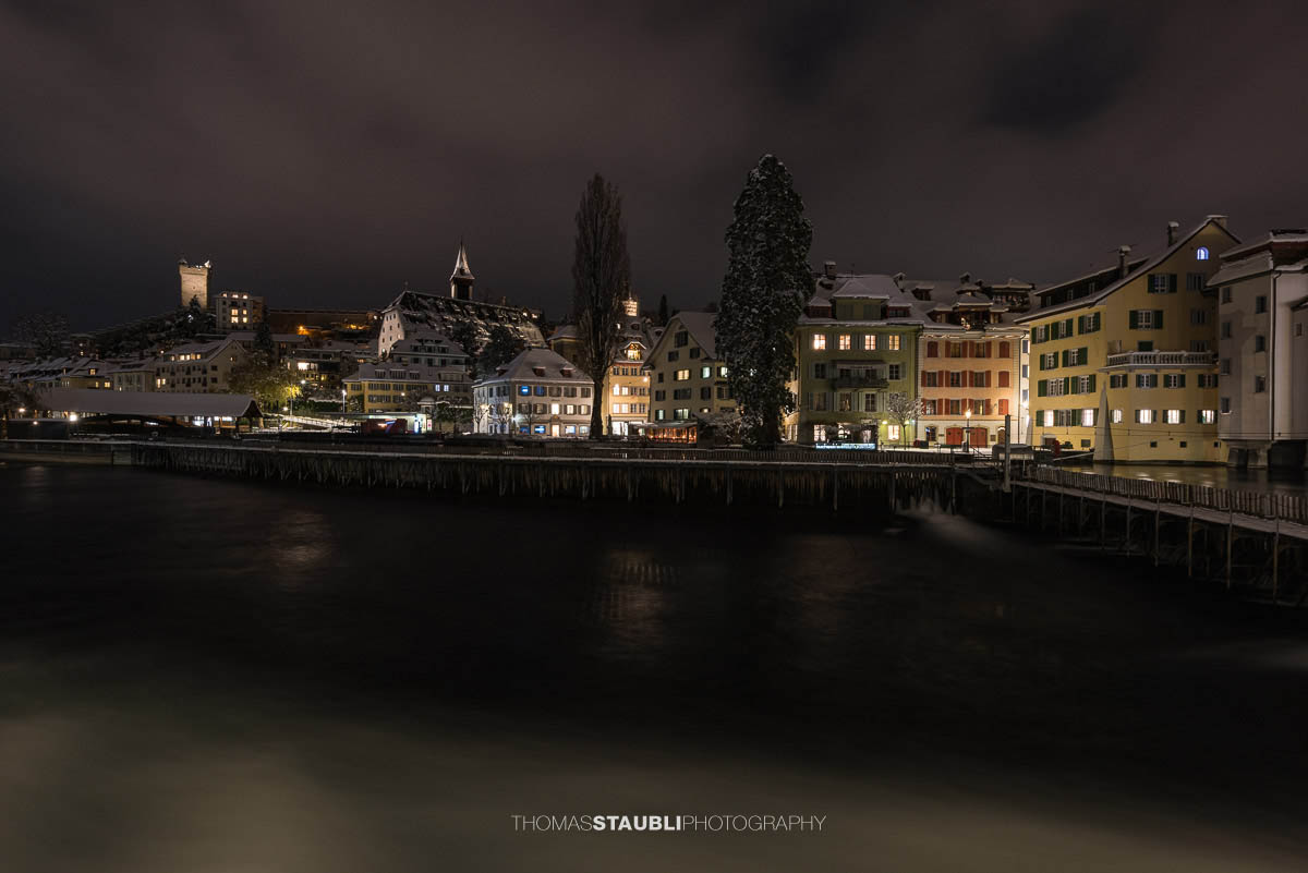 Winternacht in Luzern