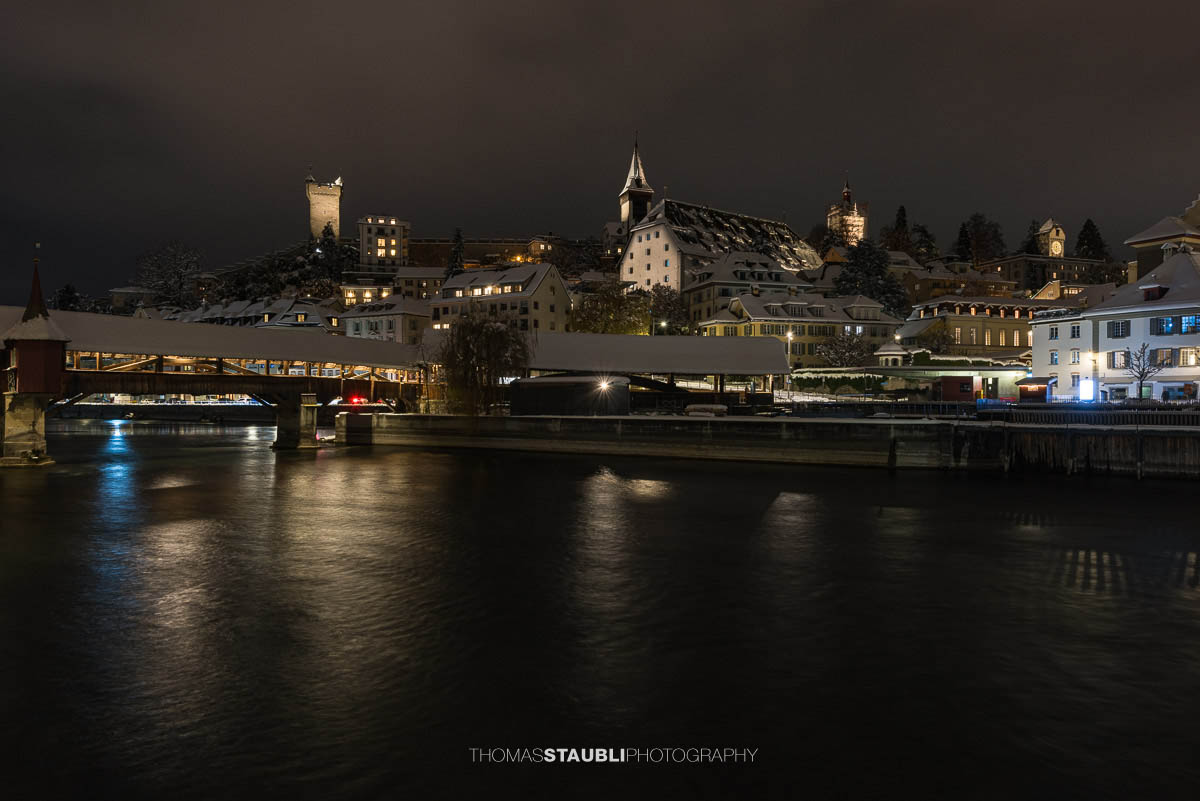 Winternacht in Luzern