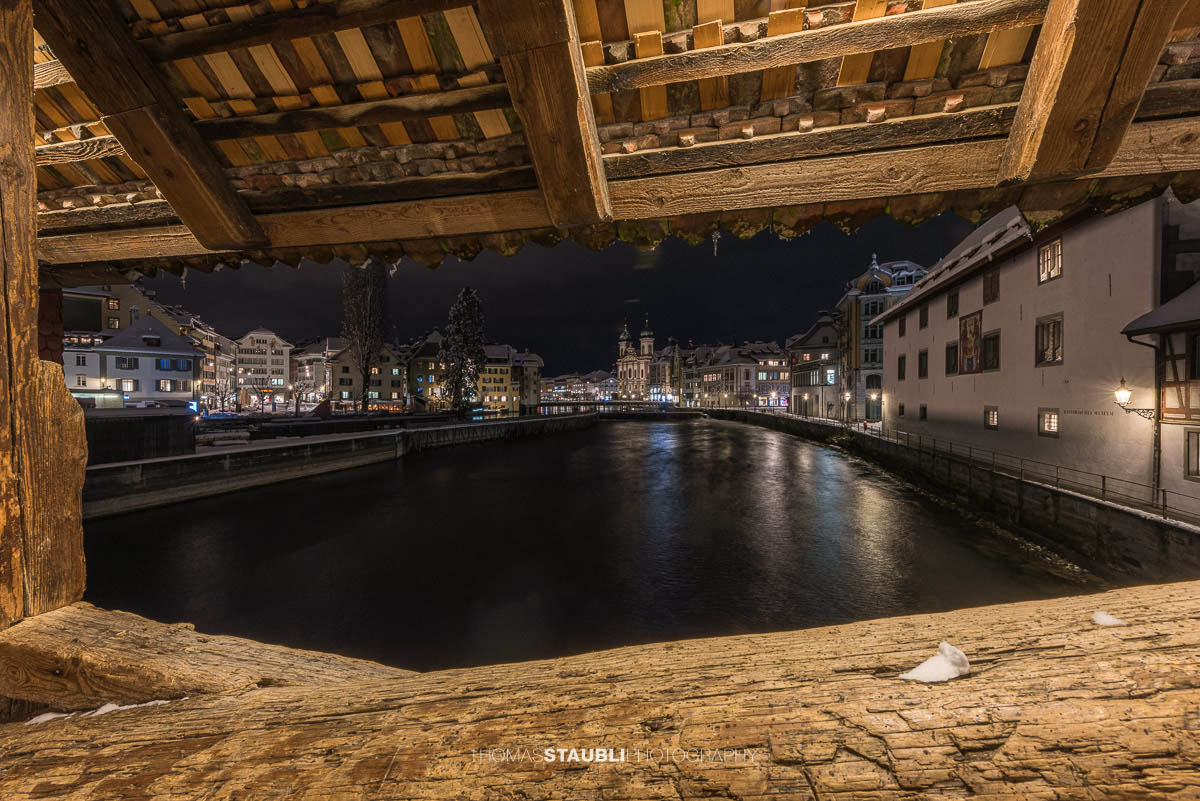Winternacht in Luzern