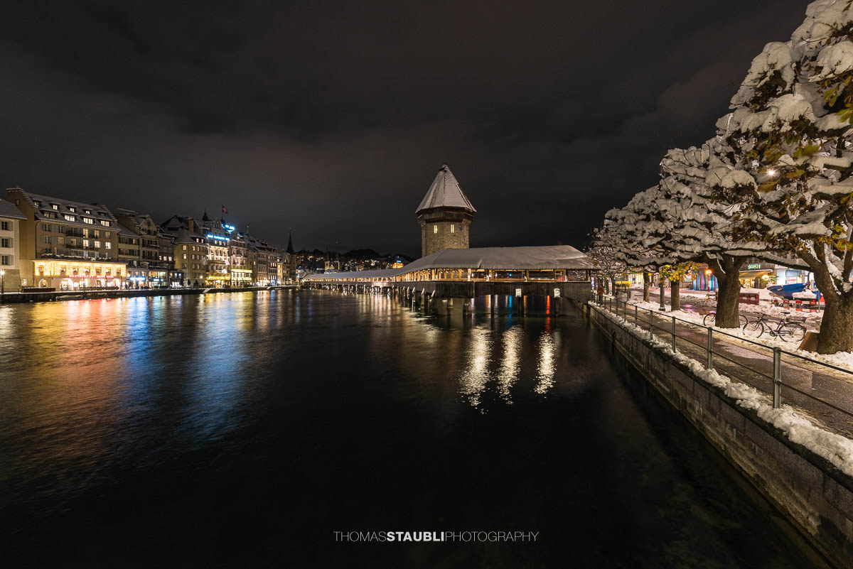 Winternacht in Luzern