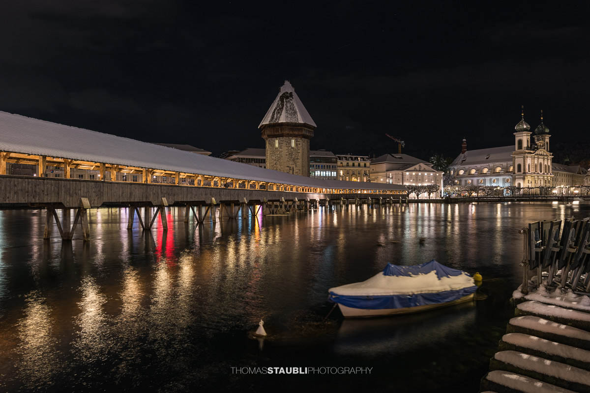 Winternacht in Luzern