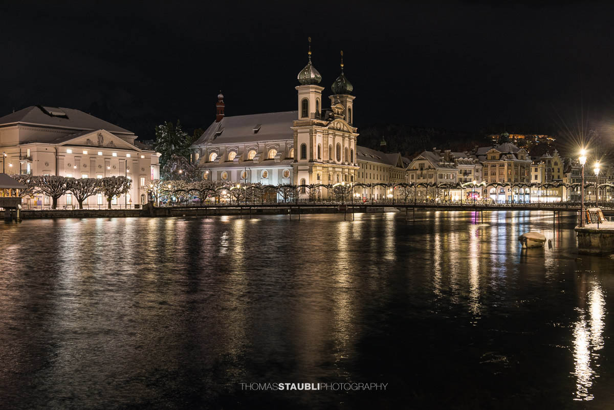 Winternacht in Luzern