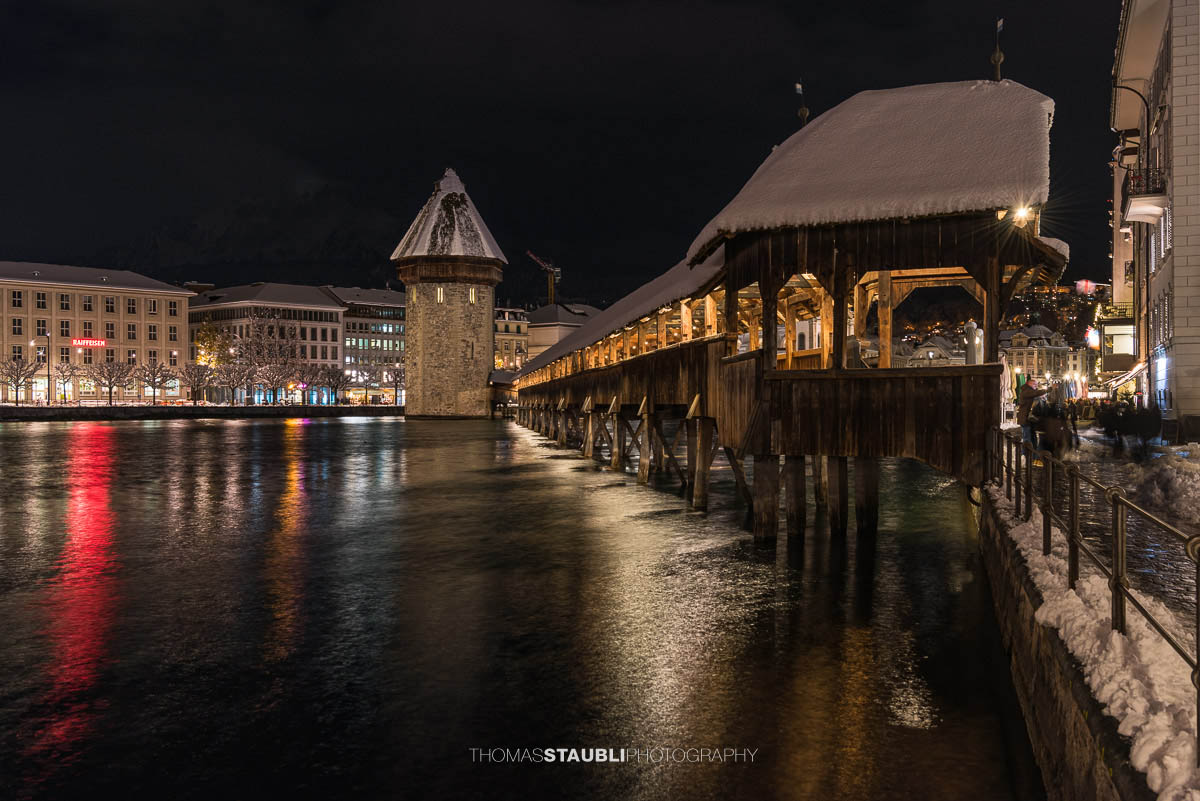 Winternacht in Luzern