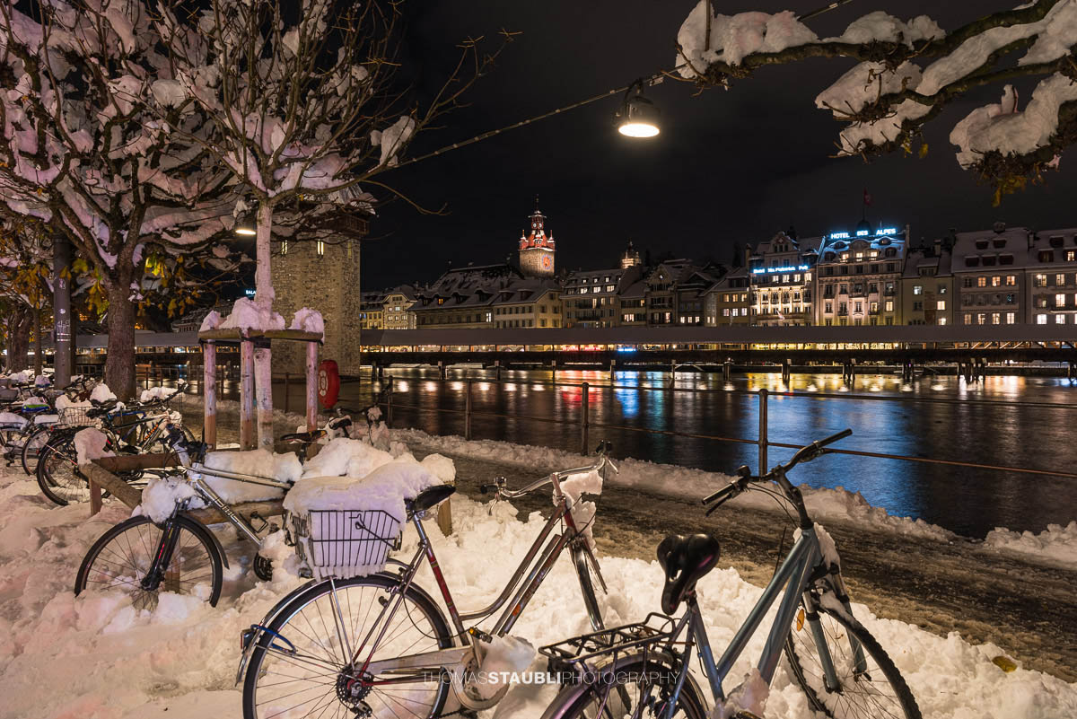 Winternacht in Luzern