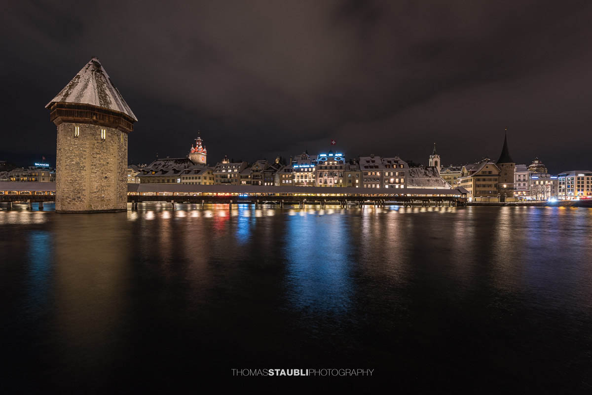 Winternacht in Luzern