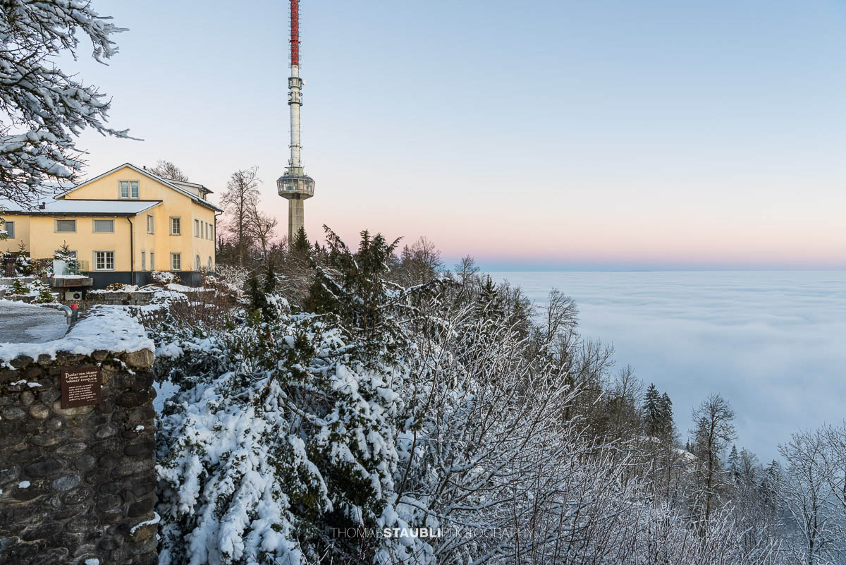 Hotel Uto Kulm über dem Nebelmeer