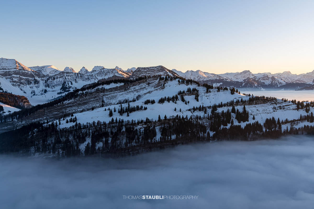 Bergpanorama auf der Hochalp bei Urnäsch