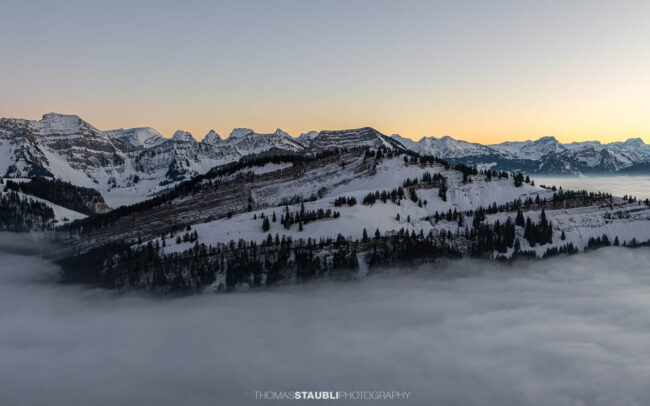 Abenddämmerung auf der Hochalp