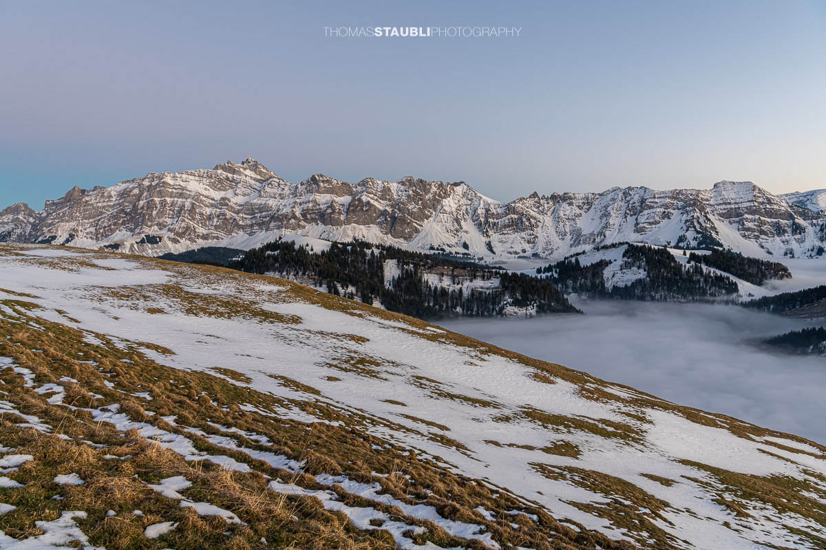 Abenddämmerung auf der Hochalp bei Urnäsch