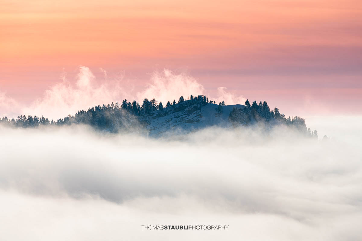 Nebelimpressionen auf dem Spicher