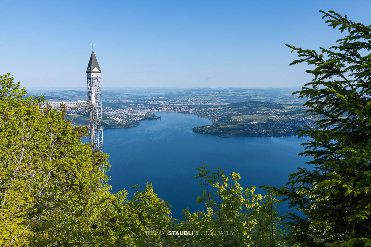 der Hammetschwand Lift auf dem Bürgenstock