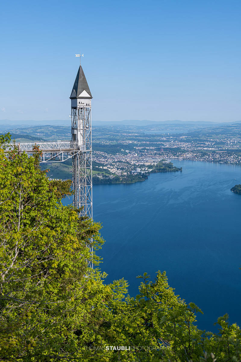 der Hammetschwand Lift auf dem Bürgenstock