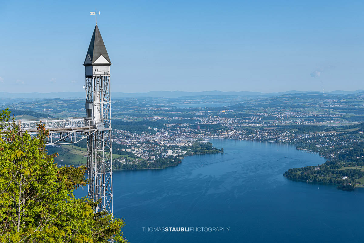 der Hammetschwand Lift auf dem Bürgenstock